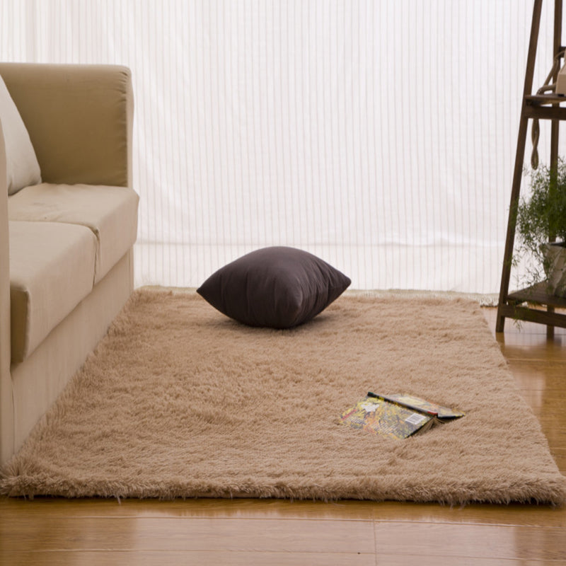 Multi Colored Solid Color Rug Polypropylene Minimalist Area Carpet Anti-Slip Backing Pet Friendly Indoor Rug for Living Room Clearhalo 'Area Rug' 'Casual' 'Rugs' Rug' 2374891