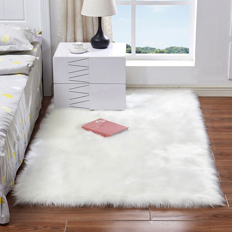 Simple Solid Color Rug Multi Colored Polyster Area Carpet Anti-Slip Backing Pet Friendly Easy Care Indoor Rug for Bedroom Clearhalo 'Area Rug' 'Casual' 'Rugs' Rug' 2374899