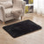 Simple Solid Color Rug Multi Colored Polyster Area Carpet Anti-Slip Backing Pet Friendly Easy Care Indoor Rug for Bedroom Black Clearhalo 'Area Rug' 'Casual' 'Rugs' Rug' 2374907
