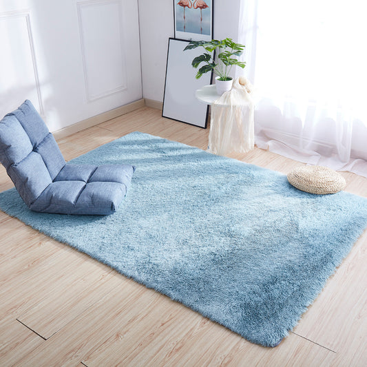 Casual Decoration Rug Multicolored Solid Color Indoor Rug Polyster Non-Slip Backing Easy Care Area Carpet Blue Clearhalo 'Area Rug' 'Casual' 'Rugs' Rug' 2374919