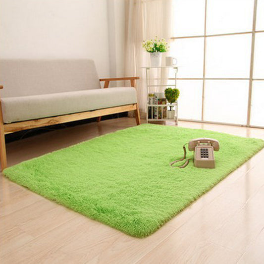 Relaxing Decoration Rug Multicolored Solid Color Area Carpet Polyster Anti-Slip Backing Pet Friendly Indoor Rug Fruit Green Clearhalo 'Area Rug' 'Casual' 'Rugs' Rug' 2374927