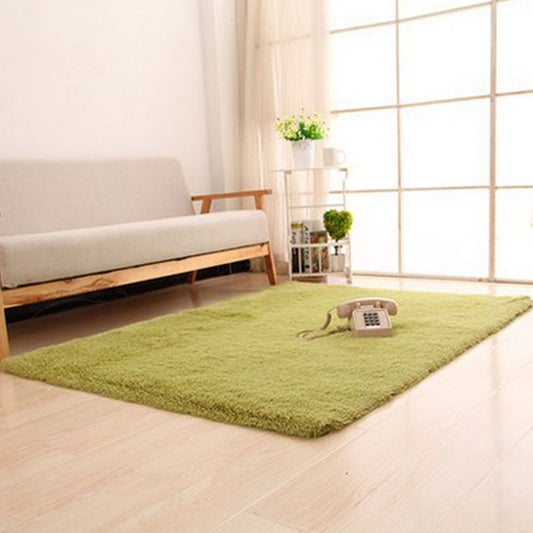 Relaxing Decoration Rug Multicolored Solid Color Area Carpet Polyster Anti-Slip Backing Pet Friendly Indoor Rug Green Clearhalo 'Area Rug' 'Casual' 'Rugs' Rug' 2374932