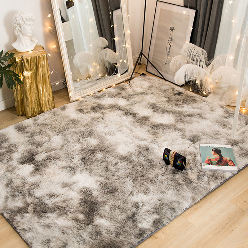 Multi Colored Living Room Rug Casual Solid Color Indoor Rug Synthetics Anti-Slip Backing Washable Area Carpet Clearhalo 'Area Rug' 'Casual' 'Rugs' Rug' 2374937