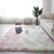 Calming Living Room Rug Multicolored Patterned Indoor Rug Shag Non-Slip Backing Pet Friendly Area Carpet Yellow-Blue Clearhalo 'Area Rug' 'Casual' 'Rugs' Rug' 2374971