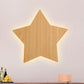 Contemporary Slim Panel Star Sconce Lamp Wooden LED Wall Light for Corridor Kitchen Clearhalo 'Wall Lamps & Sconces' 'Wall Lights' Lighting' 237736