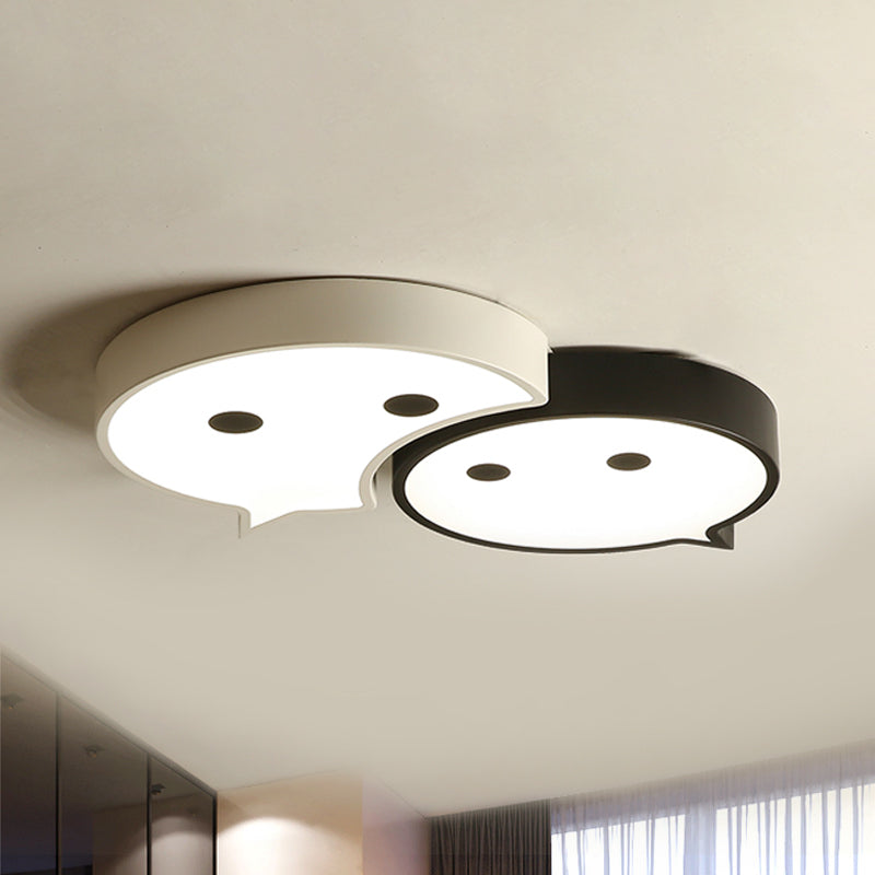 Baby Elf LED Ceiling Mount Light Cartoon Metal and Acrylic Ceiling Lamp for Child Bedroom Clearhalo 'Ceiling Lights' 'Close To Ceiling Lights' 'Close to ceiling' 'Flush mount' Lighting' 238205
