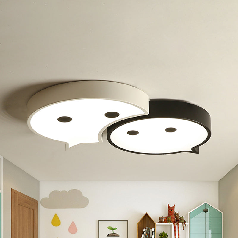 Baby Elf LED Ceiling Mount Light Cartoon Metal and Acrylic Ceiling Lamp for Child Bedroom Clearhalo 'Ceiling Lights' 'Close To Ceiling Lights' 'Close to ceiling' 'Flush mount' Lighting' 238206