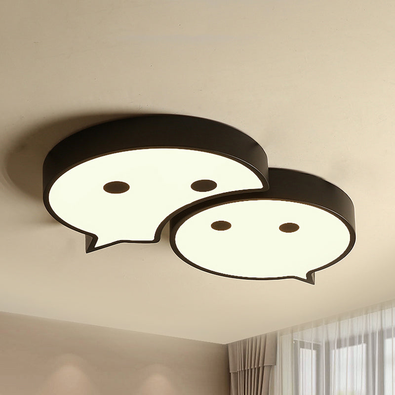Baby Elf LED Ceiling Mount Light Cartoon Metal and Acrylic Ceiling Lamp for Child Bedroom Clearhalo 'Ceiling Lights' 'Close To Ceiling Lights' 'Close to ceiling' 'Flush mount' Lighting' 238211