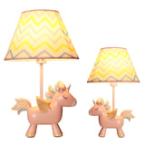 Tapered Print Fabric Table Lamp Cartoon 1 Bulb Nightstand Light with Unicorn Deco for Child Room Clearhalo 'Lamps' 'Table Lamps' Lighting' 2384613