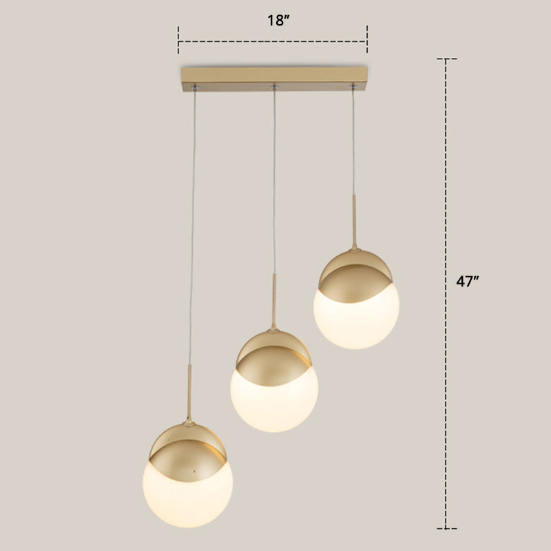 Disc Shaped Acrylic Cluster Pendant Postmodern Gold Finish LED Hanging Light for Restaurant 3 Gold Clearhalo 'Ceiling Lights' 'Modern Pendants' 'Modern' 'Pendant Lights' 'Pendants' Lighting' 2384697