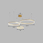 Aluminum Circular LED Pendant Lamp Simplicity LED Chandelier Light Fixture for Living Room Gold 31.5" White Clearhalo 'Ceiling Lights' 'Chandeliers' 'Modern Chandeliers' 'Modern' Lighting' 2384885