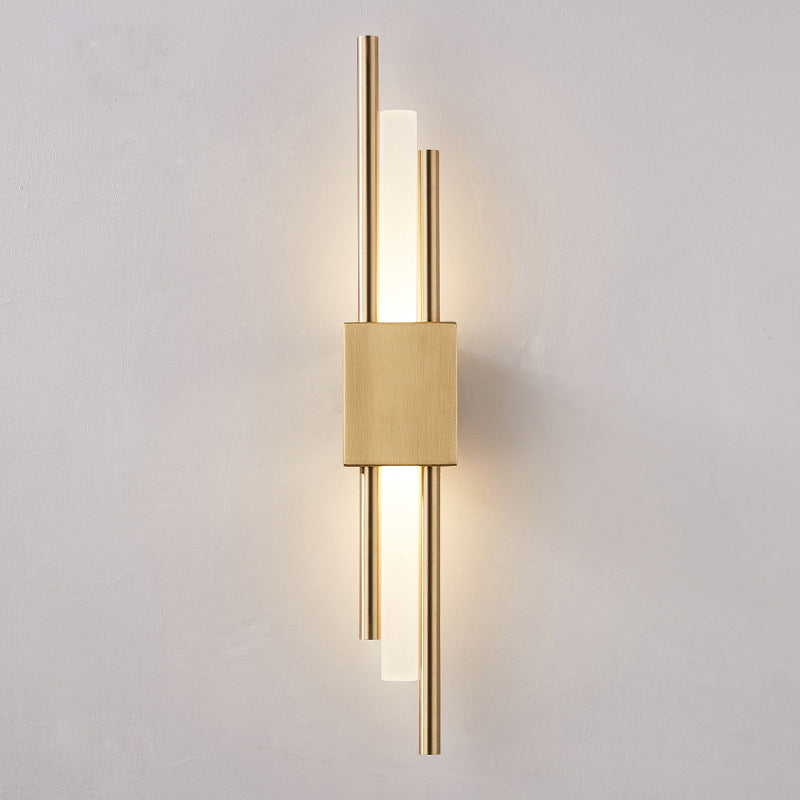 Postmodern Style Rod Shaped Wall Light Acrylic Stairway LED Sconce Light Fixture Clearhalo 'Cast Iron' 'Glass' 'Industrial' 'Modern wall lights' 'Modern' 'Tiffany' 'Traditional wall lights' 'Wall Lamps & Sconces' 'Wall Lights' Lighting' 2384918