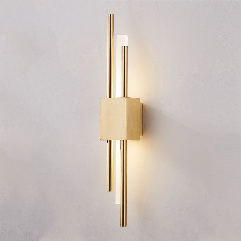 Postmodern Style Rod Shaped Wall Light Acrylic Stairway LED Sconce Light Fixture Clearhalo 'Cast Iron' 'Glass' 'Industrial' 'Modern wall lights' 'Modern' 'Tiffany' 'Traditional wall lights' 'Wall Lamps & Sconces' 'Wall Lights' Lighting' 2384919