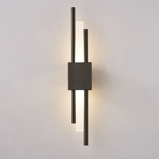 Postmodern Style Rod Shaped Wall Light Acrylic Stairway LED Sconce Light Fixture Clearhalo 'Cast Iron' 'Glass' 'Industrial' 'Modern wall lights' 'Modern' 'Tiffany' 'Traditional wall lights' 'Wall Lamps & Sconces' 'Wall Lights' Lighting' 2384922