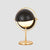 Postmodern Swivelable Globe Table Lamp Opaline Glass 1-Light Bedroom Night Light Black Clearhalo 'Lamps' 'Table Lamps' Lighting' 2384951