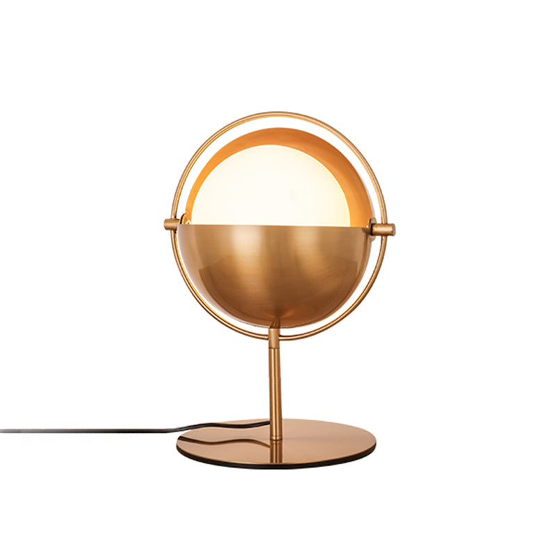 Postmodern Swivelable Globe Table Lamp Opaline Glass 1-Light Bedroom Night Light Clearhalo 'Lamps' 'Table Lamps' Lighting' 2384954