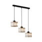 Square Dining Room Multi Ceiling Light Minimalistic Crystal 3 Heads Pendant Lighting Clearhalo 'Ceiling Lights' 'Pendant Lights' 'Pendants' Lighting' 2385012