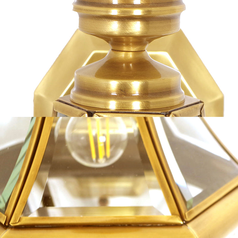 1 Bulb Gourd Sconce Lamp Tradition Clear/Textured White/Cream Glass Wall Lighting Fixture for Bedside Clearhalo 'Wall Lamps & Sconces' 'Wall Lights' Lighting' 238655