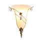 Brass Bell Sconce Traditionary White Glass 1 Head Wall Mounted Lighting for Living Room Clearhalo 'Wall Lamps & Sconces' 'Wall Lights' Lighting' 238757