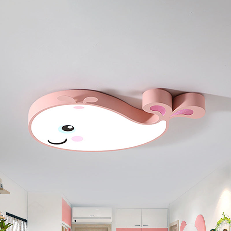 Dolphin Kindergarten Ceiling Light Fixture Acrylic Cartoon Ceiling Light Fixture
