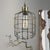 Industrial Wire Frame Hanging Light 1 Head Metallic Pendant Lamp Adjustable Cord in Dark Rust Antique Brass Clearhalo 'Art Deco Pendants' 'Cast Iron' 'Ceiling Lights' 'Ceramic' 'Crystal' 'Industrial Pendants' 'Industrial' 'Metal' 'Middle Century Pendants' 'Pendant Lights' 'Pendants' 'Tiffany' Lighting' 23885