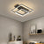 Geometric Semi Flush Light Contemporary Acrylic Bedroom Ceiling Mount Light Fixture