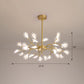 Glowworm Shaped Chandelier Lamp Postmodern Acrylic Hanging Light for Dining Room 30 Brass Clearhalo 'Ceiling Lights' 'Chandeliers' 'Modern Chandeliers' 'Modern' Lighting' 2389081