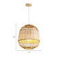 Cage Shade Dining Room Pendulum Light Bamboo Single Asian Style Ceiling Pendant Lamp Beige Clearhalo 'Ceiling Lights' 'Pendant Lights' 'Pendants' Lighting' options 2389588_379cbbb9-986f-469e-9a48-9560b5b54a4d