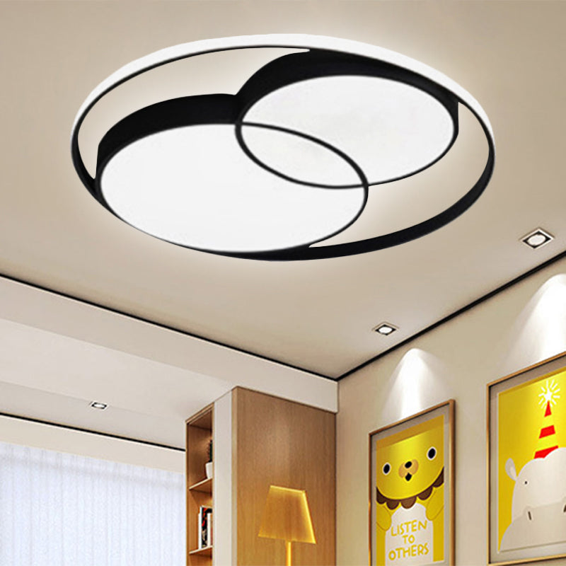Acrylic Snowman Ceiling Light Modern Lovely Flush Mount Light for Study Room Kitchen Clearhalo 'Ceiling Lights' 'Close To Ceiling Lights' 'Close to ceiling' 'Flush mount' Lighting' 238964