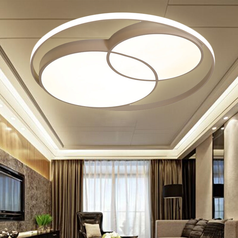 Acrylic Snowman Ceiling Light Modern Lovely Flush Mount Light for Study Room Kitchen White Clearhalo 'Ceiling Lights' 'Close To Ceiling Lights' 'Close to ceiling' 'Flush mount' Lighting' 238965