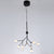 Simplicity 9 Heads Chandelier Tree Branch Suspension Light with Dual Ball Glass Shade Black Clearhalo 'Ceiling Lights' 'Chandeliers' 'Modern Chandeliers' 'Modern' Lighting' 2389969