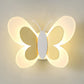 Decorative Butterfly Sconce Light Acrylic Childrens Bedroom LED Wall Mounted Lamp Gold Clearhalo 'Wall Lamps & Sconces' 'Wall Lights' Lighting' 2390029