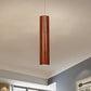 Cylinder Ceiling Light with Wood Grain Shade Modern Metal Brown Living Room Pendant Light in Warm/White, 11"/19"/27" Height Clearhalo 'Ceiling Lights' 'Modern Pendants' 'Modern' 'Pendant Lights' 'Pendants' Lighting' 239032