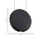Black/Grey/Green Round Suspension Pendant Nordic LED Resin Hanging Lamp in Warm/White Light, 6"/8.5/12"W Clearhalo 'Ceiling Lights' 'Modern Pendants' 'Modern' 'Pendant Lights' 'Pendants' Lighting' 239073