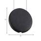Black/Grey/Green Round Suspension Pendant Nordic LED Resin Hanging Lamp in Warm/White Light, 6"/8.5/12"W Clearhalo 'Ceiling Lights' 'Modern Pendants' 'Modern' 'Pendant Lights' 'Pendants' Lighting' 239074