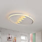 Eggshell Shape Ceiling Mount Light Modern Style Metal Ceiling Lamp for Child Bedroom Clearhalo 'Ceiling Lights' 'Close To Ceiling Lights' 'Close to ceiling' 'Flush mount' Lighting' 239093