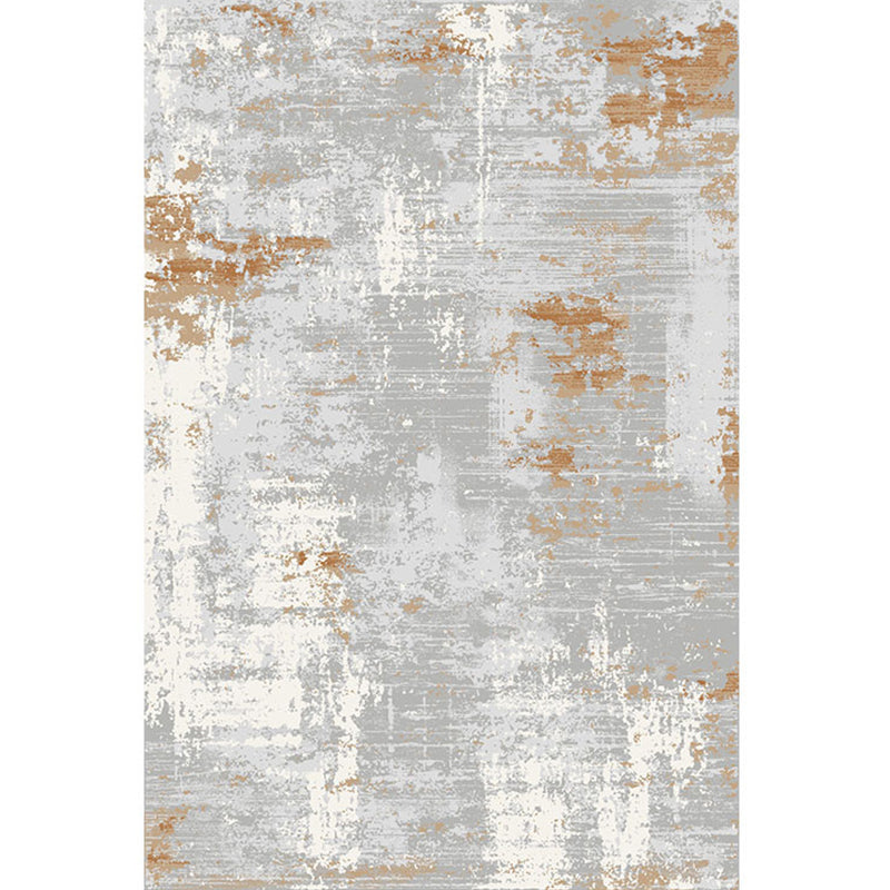 Multi Colored Minimalist Rug Polyster Abstract Printed Indoor Rug Non-Slip Backing Stain-Resistant Area Carpet for Living Room Gray-Yellow Clearhalo 'Area Rug' 'Rug' 2391997