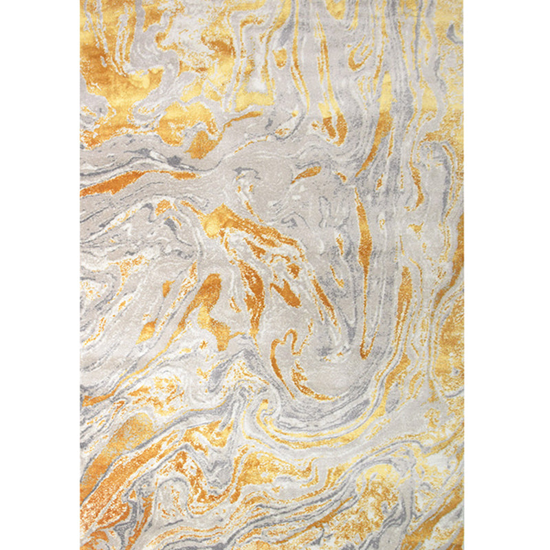 Modern Decoration Rug Multi Colored Abstract Print Indoor Rug Synthetics Non-Slip Backing Pet Friendly Area Carpet Yellow Clearhalo 'Area Rug' 'Rug' 2392027