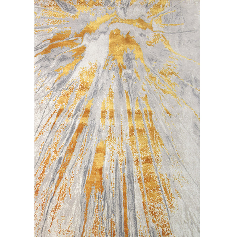 Modern Decoration Rug Multi Colored Abstract Print Indoor Rug Synthetics Non-Slip Backing Pet Friendly Area Carpet Fluorescent Yellow Clearhalo 'Area Rug' 'Rug' 2392030