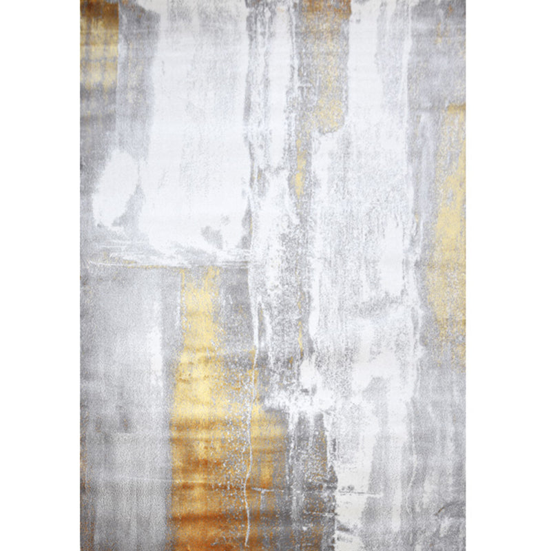 Modern Decoration Rug Multi Colored Abstract Print Indoor Rug Synthetics Non-Slip Backing Pet Friendly Area Carpet White-Gray Clearhalo 'Area Rug' 'Rug' 2392031