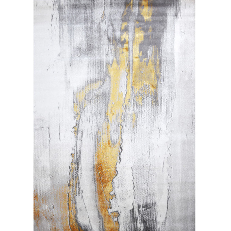 Modern Decoration Rug Multi Colored Abstract Print Indoor Rug Synthetics Non-Slip Backing Pet Friendly Area Carpet Gray-White Clearhalo 'Area Rug' 'Rug' 2392035