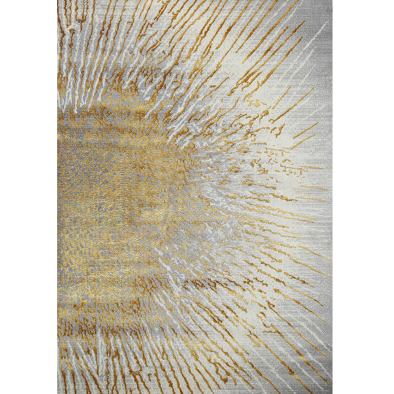 Modern Decoration Rug Multi Colored Abstract Print Indoor Rug Synthetics Non-Slip Backing Pet Friendly Area Carpet Dark Gray-Yellow Clearhalo 'Area Rug' 'Rug' 2392036