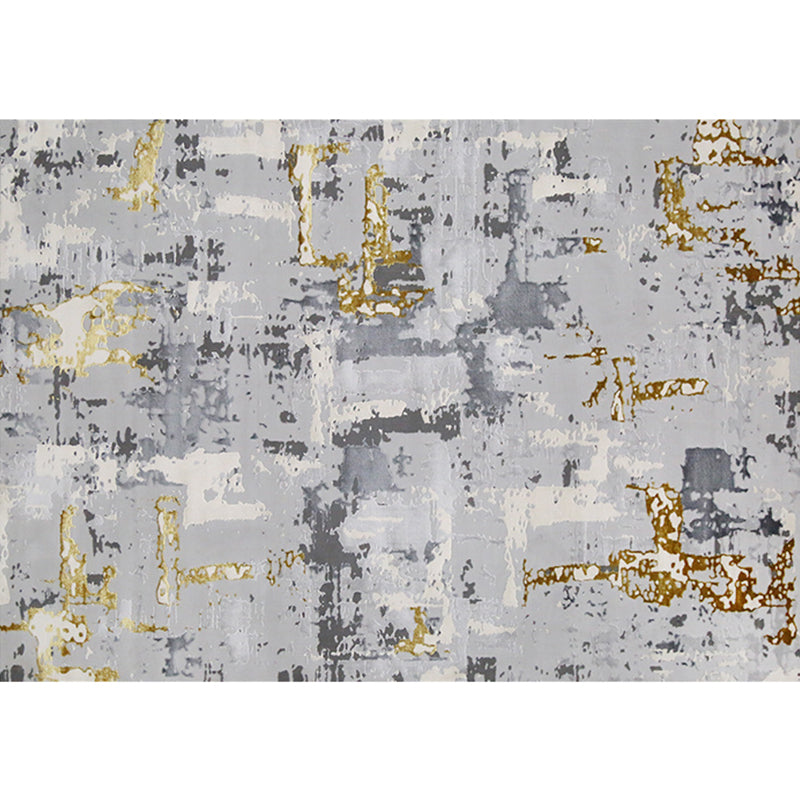 Novelty Abstract Print Rug Multi-Color Polypropylene Indoor Rug Anti-Slip Pet Friendly Area Carpet for Decoration Light Gray-Yellow Clearhalo 'Area Rug' 'Rug' 2392039