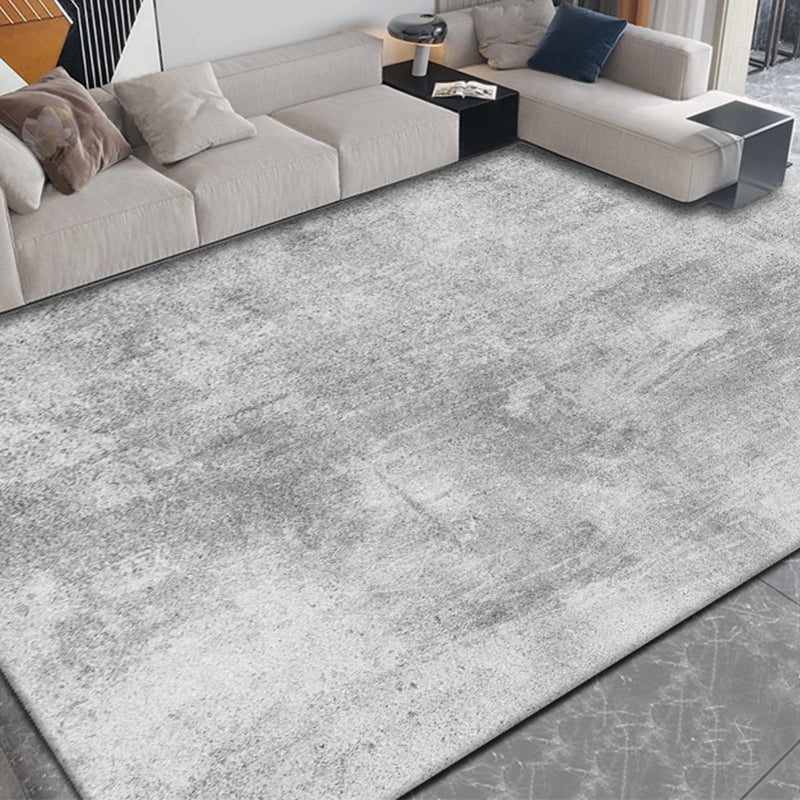 Formal Living Room Rug Multi Colored Solid Color Indoor Rug Synthetics Anti-Slip Backing Pet Friendly Area Carpet Grey Clearhalo 'Area Rug' 'Rug' 2392072