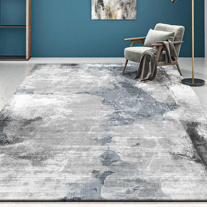 Multi Colored Cyberpunk Rug Polypropylene Abstract Printed Area Carpet Pet Friendly Easy Care Indoor Rug for Parlor Grey Clearhalo 'Area Rug' 'Rug' 2392185