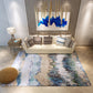Nordic Decoration Rug Multicolored Abstract Print Indoor Rug Synthetics Non-Slip Backing Pet Friendly Area Carpet Light Blue Clearhalo 'Area Rug' 'Rug' 2392204