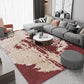 Nordic Abstract Printed Rug Multi-Color Polyster Area Carpet Non-Slip Backing Stain-Resistant Indoor Rug for Parlor Red Clearhalo 'Area Rug' 'Rug' 2392209