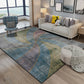 Nordic Abstract Printed Rug Multi-Color Polyster Area Carpet Non-Slip Backing Stain-Resistant Indoor Rug for Parlor Blue-Green Clearhalo 'Area Rug' 'Rug' 2392213