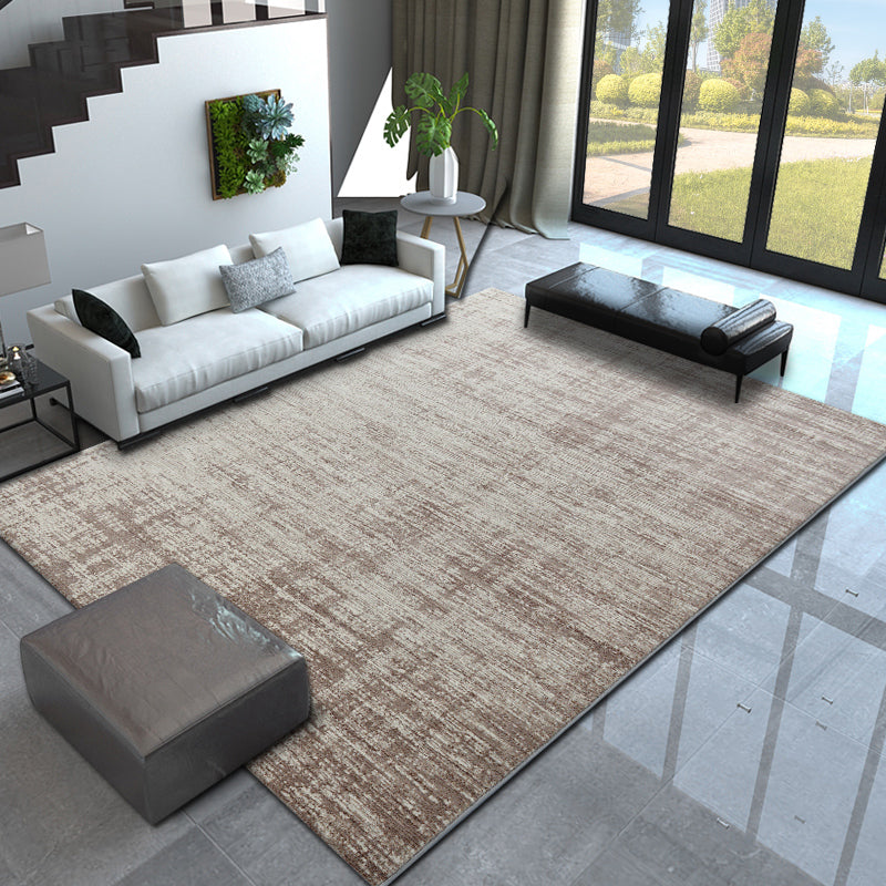 Industrial Abstract Patterned Rug Multi Colored Synthetics Indoor Rug Non-Slip Backing Easy Care Area Carpet for Living Room Light Coffee Clearhalo 'Area Rug' 'Rug' 2392220