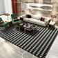 Multi Colored Geometric Print Rug Polypropylene Steampunk Indoor Rug Non-Slip Backing Pet Friendly Area Carpet for Decoration Black-White Clearhalo 'Area Rug' 'Rug' 2392232